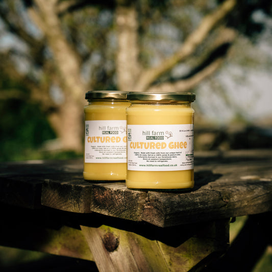 Hill Farm CULTURED GHEE 500ml x 2 Jar Bundle (INCLUDES COURIER DELIVERY)