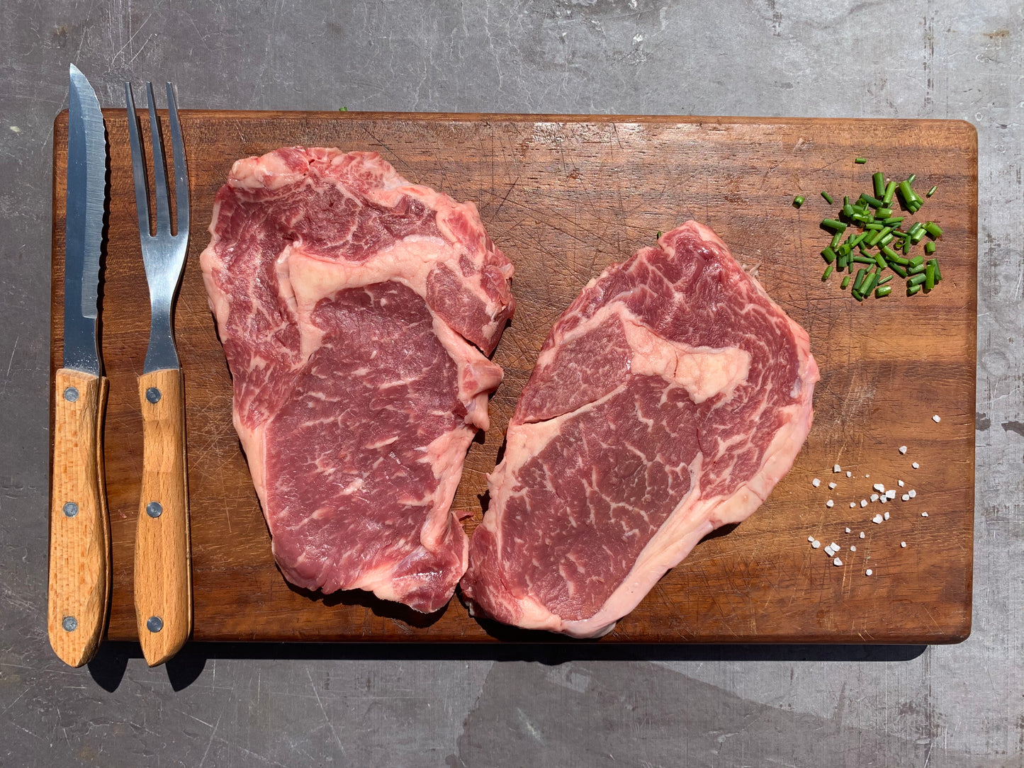 2 Rib Eye Steaks