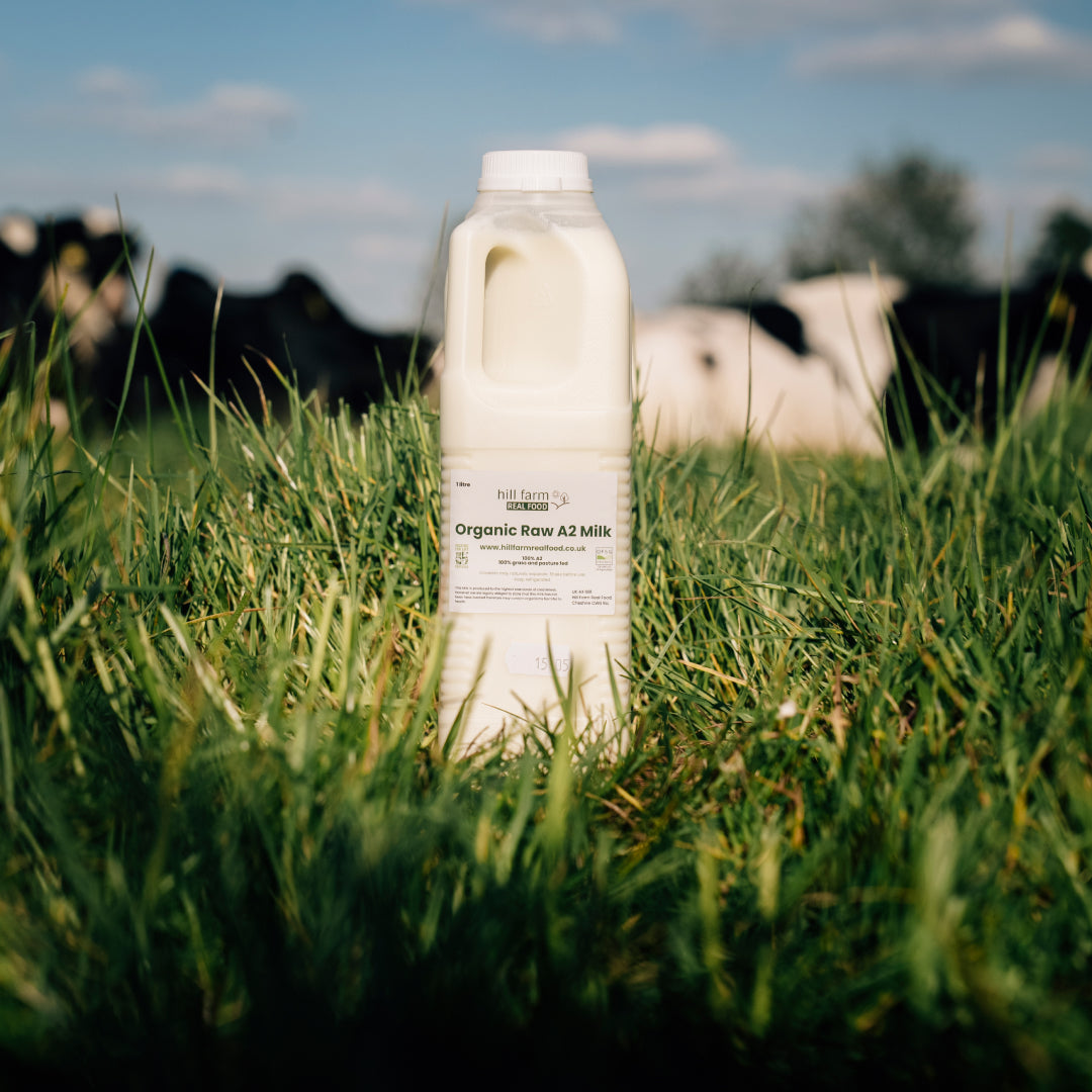 Raw Organic A2 Grass Fed milk - 12 x 1 litre bottle bundle (INCLUDES COURIER DELIVERY)