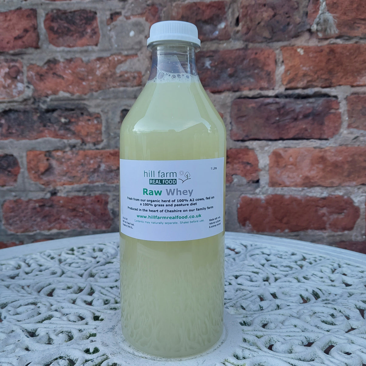 Raw Cultured Whey 1 litre Hill Farm Real Food